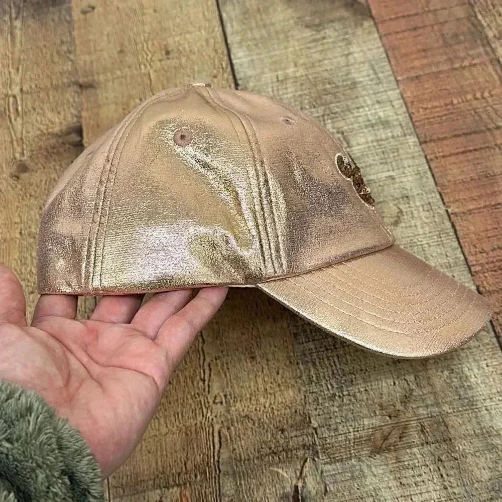 Disney Parks Sequins Mickey Mouse Rose Gold Hat Adjustable - Picture 11 of 11